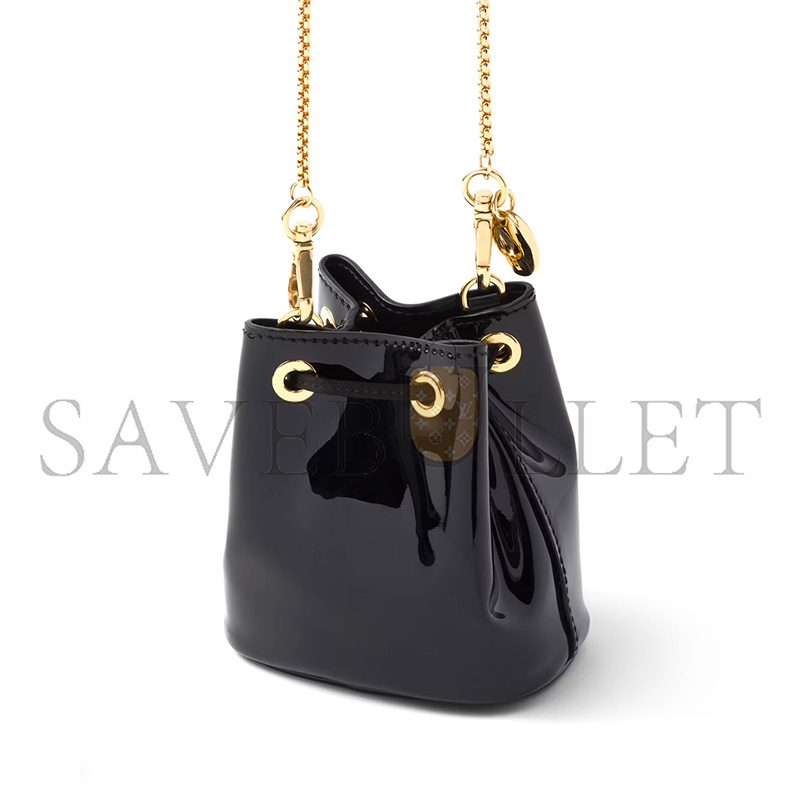 Pra*a leather mini-pouch 1nr016 (9.5*9*6cm)